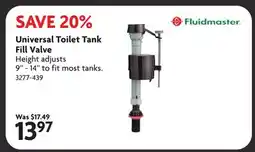 Home Hardware Universal Toilet Tank Fill Valve offer