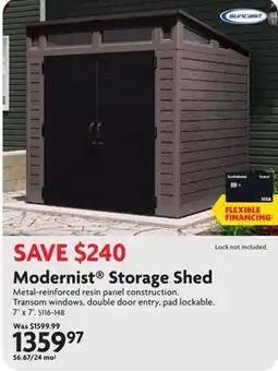 Home Hardware Modernist Storage Shed offer