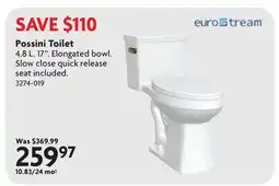 Home Hardware Possini Toilet offer