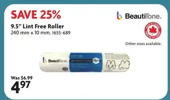 Home Hardware 9.5 Lint Free Roller offer