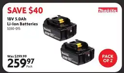 Home Hardware 18V 5.0Ah Li-Ion Batteries offer