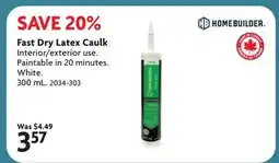 Home Hardware Fast Dry Latex Caulk offer