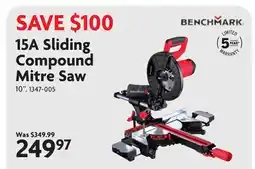 Home Hardware 15A Sliding Compound Mitre Saw offer