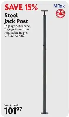 Home Hardware Steel Jack Post offer