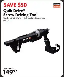 Home Hardware Quik Drive Screw Driving Tool offer