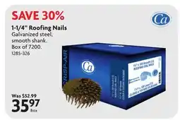 Home Hardware 1-1/4 Roofing Nails offer