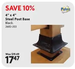 Home Hardware 4 x 4 Steel Post Base offer