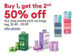 Petsmart ALL dog waste pick-up bags offer