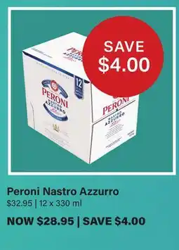 LCBO Peroni Nastro Azzurro offer