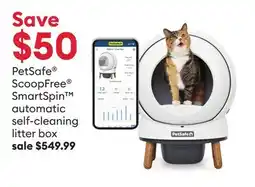 Petsmart PetSafe ScoopFree SmartSpin automatic self-cleaning litter box offer