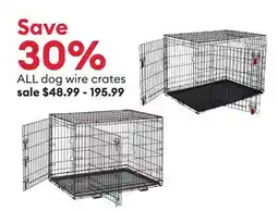 Petsmart ALL dog wire crates offer