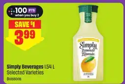 FreshCo Simply Beverages 1.54 L Selected Varieties offer