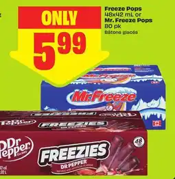 FreshCo Freeze Pops 48x42 mL or Mr. Freeze Pops 80 pk offer