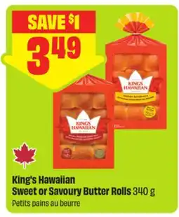 FreshCo King's Hawaiian Sweet or Savoury Butter Rolls offer