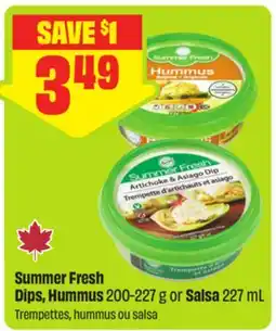 FreshCo Summer Fresh Dips Hummus 200-227 g or Salsa 227 mL offer