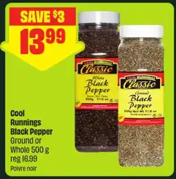 FreshCo Cool Runnings Black Pepper Ground or Whole offer