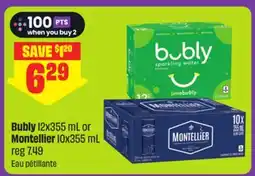 FreshCo Bubly 12x355 mL or Montellier 10x355 mL offer