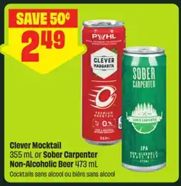 FreshCo Clever Mocktail 355 mL or Sober Carpenter Non-Alcoholic Beer 473 mL offer