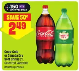 FreshCo Coca-Cola or Canada Dry Soft Drinks 2 L Selected Varieties offer