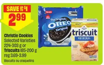 FreshCo Christie Cookies Selected Varieties 224-303 g or Triscuits 185-200 g offer