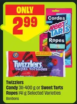 FreshCo Twizzlers Candy 341-400 g or Sweet Tarts Ropes 141 g Selected Varieties offer