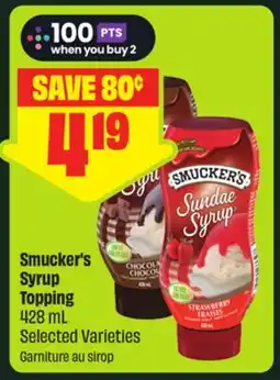 FreshCo Smucker's Syrup Topping 428 mL Selected Varieties offer