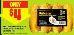 FreshCo BBQ Potato Tray 4 pk Product of Canada Canada No. 1 offer