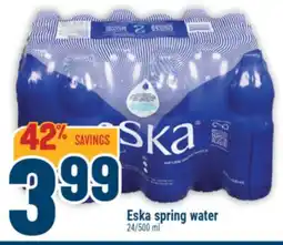 Marché Adonis Eska spring water offer
