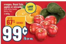 Marché Adonis oranges, Royal Gala apples or avocados offer