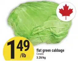 Marché Adonis flat green cabbage offer