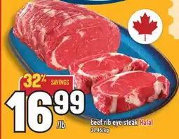 Marché Adonis beef rib eye steak offer