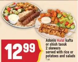 Marché Adonis Adonis Halal kafta or shish taouk offer