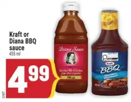 Marché Adonis Kraft or Diana BBQ sauce offer