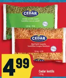 Marché Adonis Cedar lentils offer