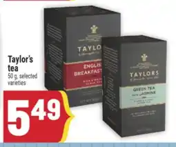Marché Adonis Taylor's tea offer