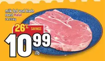 Marché Adonis milk fed veal blade roast Halal offer