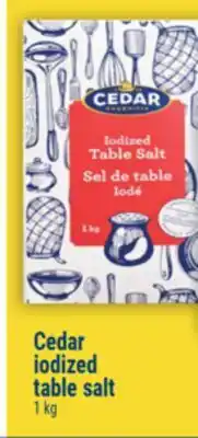 Marché Adonis Cedar iodized table salt offer