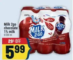 Marché Adonis Milk 2go chocolate 1% milk offer