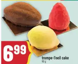 Marché Adonis trompe-l'oeil cake offer