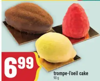 Marché Adonis trompe-l'oeil cake offer