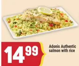 Marché Adonis Adonis Authentic salmon with rice offer