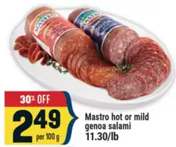 Marché Adonis Mastro hot or mild genoa salami offer