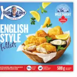 Food Basics HIGH LINER BREADED OR BATTERED FISH FILLETS FAMILY PACK OR WILD PINK SALMON FILLETS offer