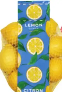 Food Basics LEMONS offer