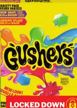 Food Basics NATURE VALLEY GRANOLA BARS, 130 - 210 G GUSHERS FRUIT SNACKS, 138 G offer