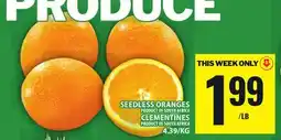 Food Basics SEEDLESS ORANGES,CLEMENTINES offer