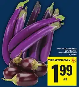 Food Basics INDIAN OR CHINESE EGGPLANTS offer