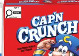 Food Basics CAP'N CRUNCH, QUAKER LIFE CEREAL offer