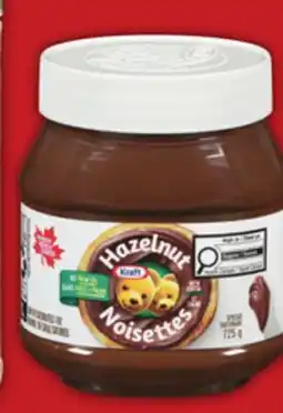 Food Basics KRAFT PEANUT BUTTER 750 G - 1 KG HAZELNUT SPREAD 725 G offer