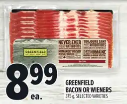 Metro GREENFIELD BACON OR WIENERS offer